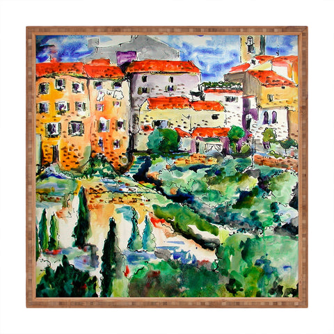 Ginette Fine Art Hillside Provence 1 Square Tray