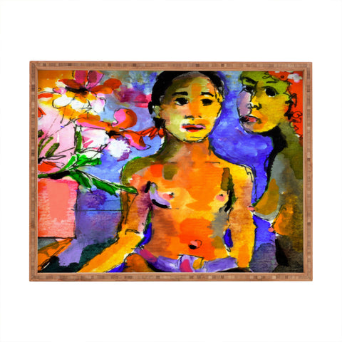 Ginette Fine Art Homage To Gaugin Tahiti Rectangular Tray