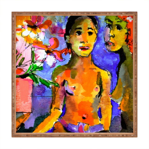 Ginette Fine Art Homage To Gaugin Tahiti Square Tray