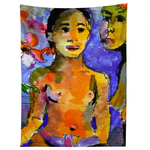 Ginette Fine Art Homage To Gaugin Tahiti Tapestry