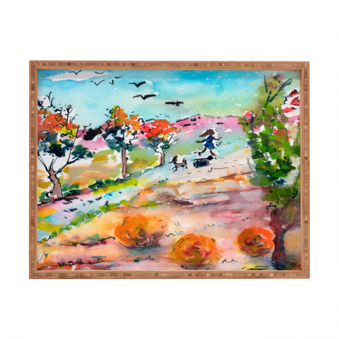 Ginette Fine Art Home For The Holidays Rectangular Tray