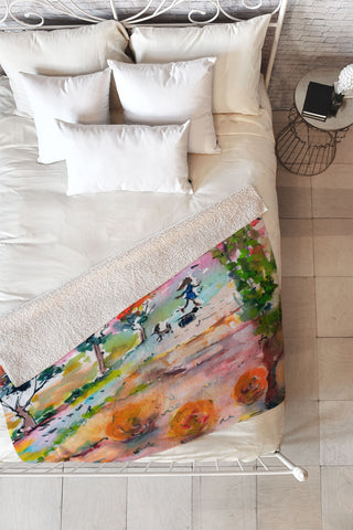 Ginette Fine Art Home For The Holidays Fleece Throw Blanket