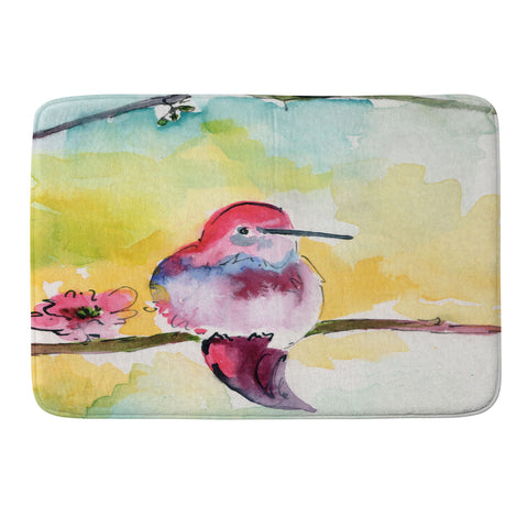 Ginette Fine Art Humminbird Memory Foam Bath Mat