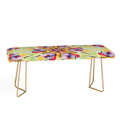Ginette Fine Art Humminbird Bench