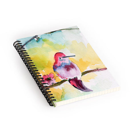 Ginette Fine Art Humminbird Spiral Notebook