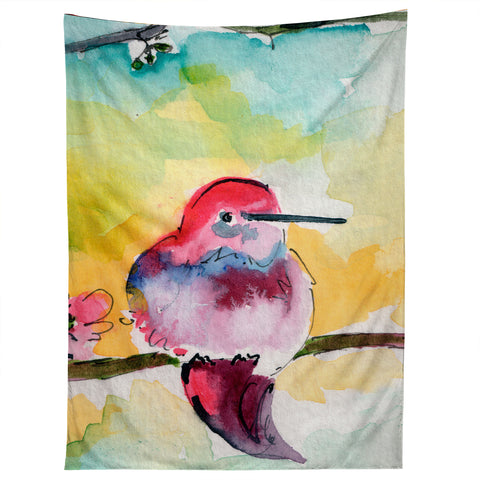 Ginette Fine Art Humminbird Tapestry