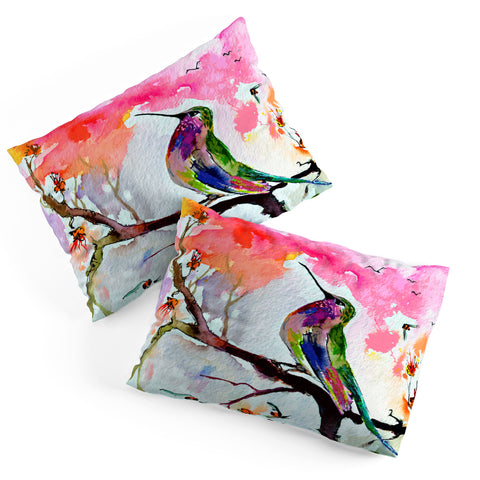 Ginette Fine Art Hummingbird In Spring Pillow Shams