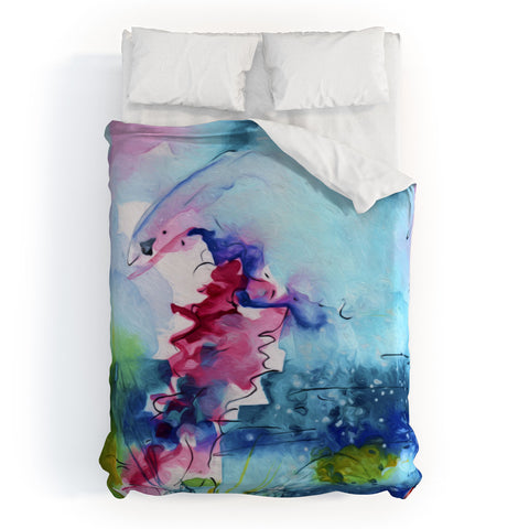 Ginette Fine Art I Love Jellyfish Duvet Cover