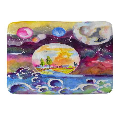 Ginette Fine Art Into The Future Memory Foam Bath Mat