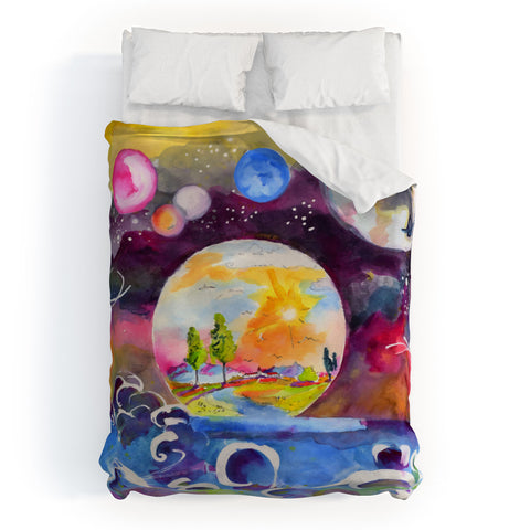 Ginette Fine Art Into The Future Duvet Cover