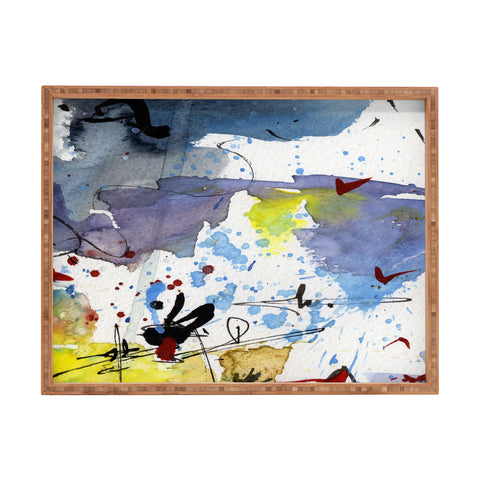 Ginette Fine Art Intuitive Abstract 1 Rectangular Tray