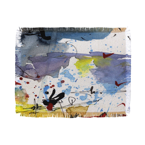 Ginette Fine Art Intuitive Abstract 1 Throw Blanket