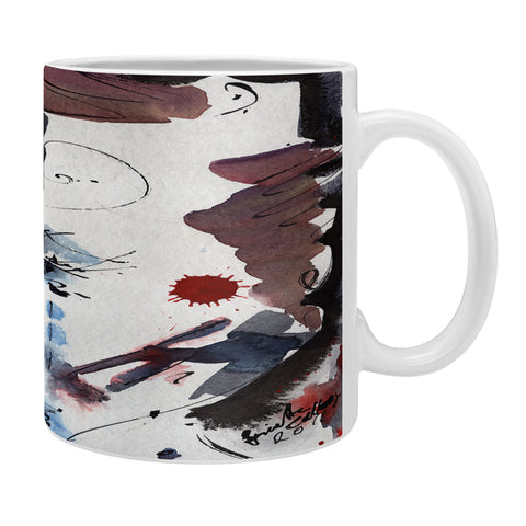 Ginette Fine Art Intuitive Abstract Face Coffee Mug