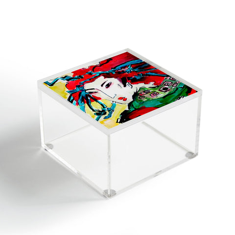 Ginette Fine Art Japanese Woman Acrylic Box