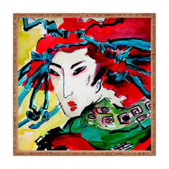 Ginette Fine Art Japanese Woman Square Tray