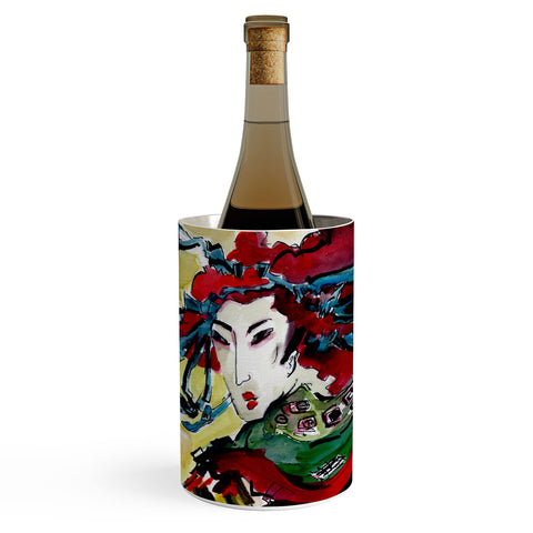 Ginette Fine Art Japanese Woman Wine Chiller