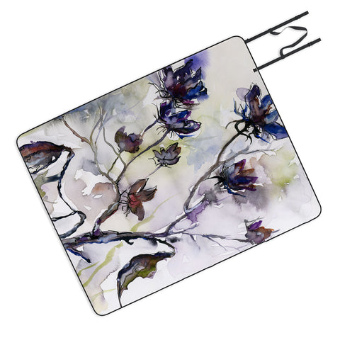Ginette Fine Art Late Summer Seed Pods Picnic Blanket