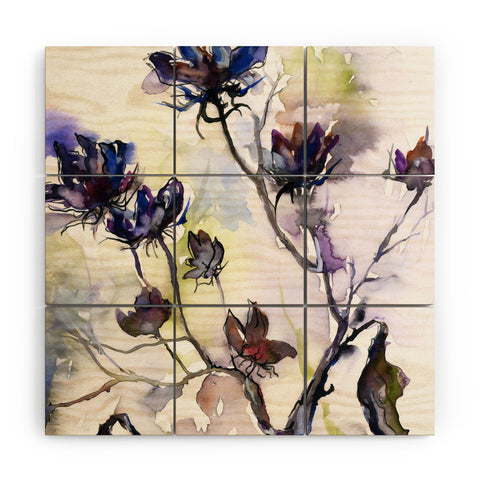 Ginette Fine Art Late Summer Seed Pods Wood Wall Mural