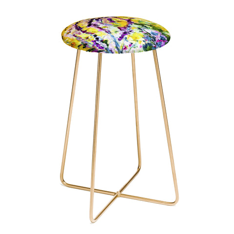 Ginette Fine Art Lavender and Bees Provence Counter Stool