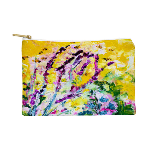 Ginette Fine Art Lavender and Bees Provence Pouch