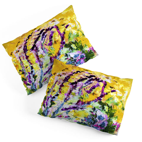 Ginette Fine Art Lavender and Bees Provence Pillow Shams
