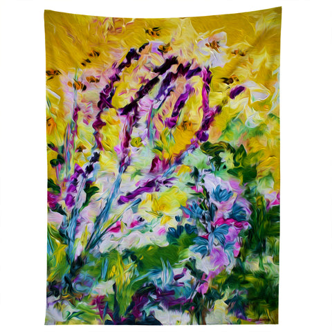 Ginette Fine Art Lavender and Bees Provence Tapestry