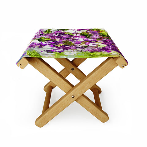 Ginette Fine Art Lilac Folding Stool