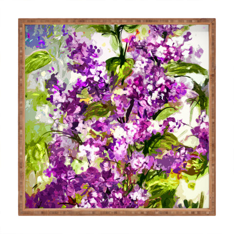 Ginette Fine Art Lilac Square Tray