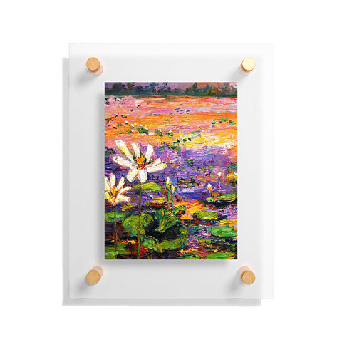 Ginette Fine Art Lily Pads Pond Floating Acrylic Print