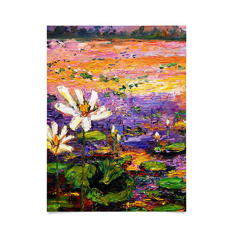 Ginette Fine Art Lily Pads Pond Poster