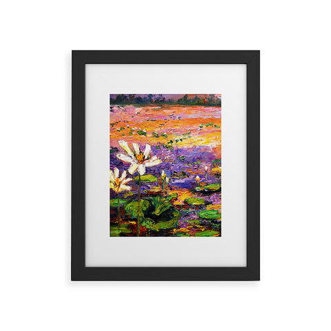 Ginette Fine Art Lily Pads Pond Framed Art Print