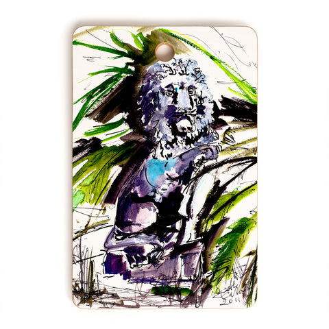 Ginette Fine Art Lions of Jekyll Island Cutting Board Rectangle