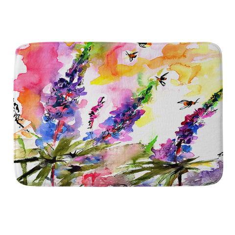 Ginette Fine Art Lupines In The Forest Memory Foam Bath Mat
