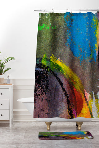 Ginette Fine Art Mad Banana 1 Shower Curtain And Mat