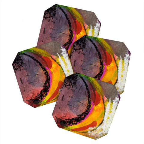 Ginette Fine Art Mad Banana 2 Coaster Set