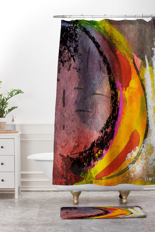 Ginette Fine Art Mad Banana 2 Shower Curtain And Mat