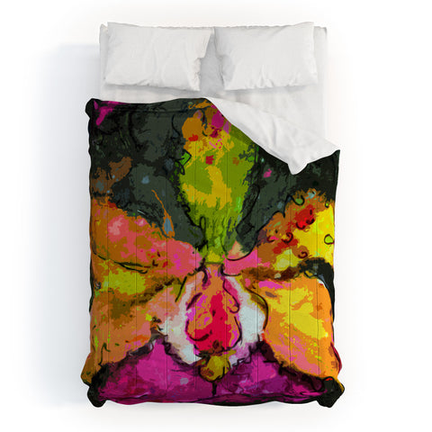 Ginette Fine Art Mesmerizing Orchid Comforter
