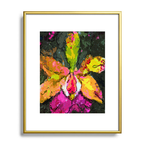Ginette Fine Art Mesmerizing Orchid Metal Framed Art Print