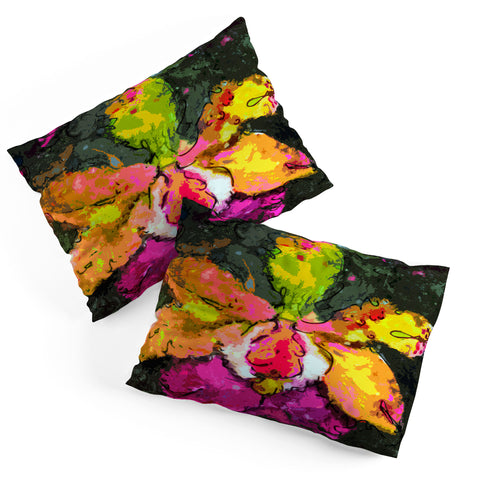 Ginette Fine Art Mesmerizing Orchid Pillow Shams