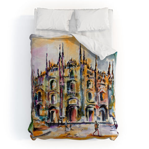 Ginette Fine Art Milan Italy Cathedral Comforter