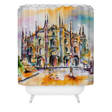 Ginette Fine Art Milan Italy Cathedral Shower Curtain