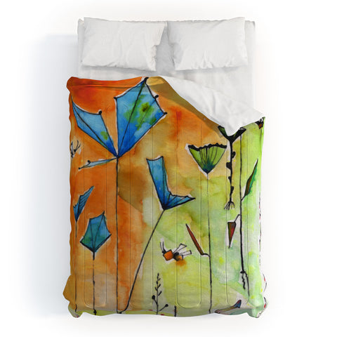 Ginette Fine Art Miro Poppy Land Comforter