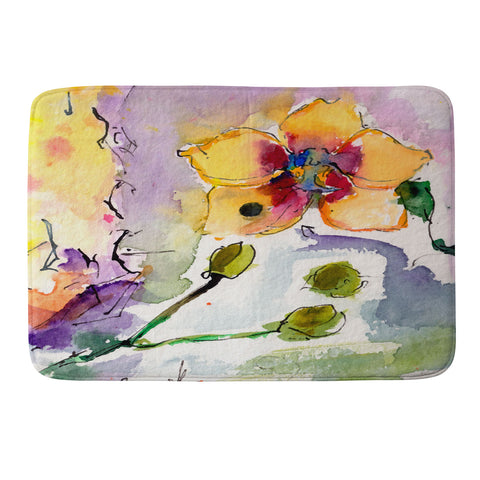 Ginette Fine Art Modern Orchid Memory Foam Bath Mat