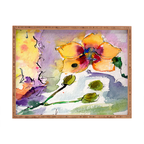 Ginette Fine Art Modern Orchid Rectangular Tray