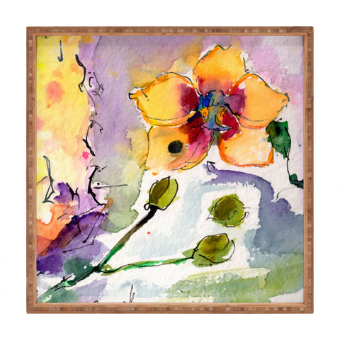 Ginette Fine Art Modern Orchid Square Tray