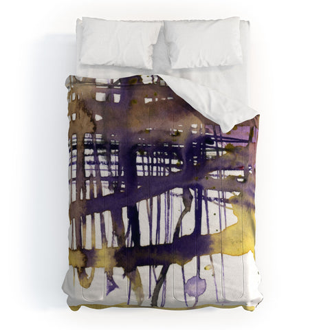 Ginette Fine Art Molten Maze Comforter