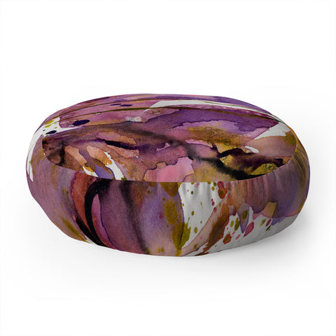 Ginette Fine Art Molten Maze Floor Pillow Round