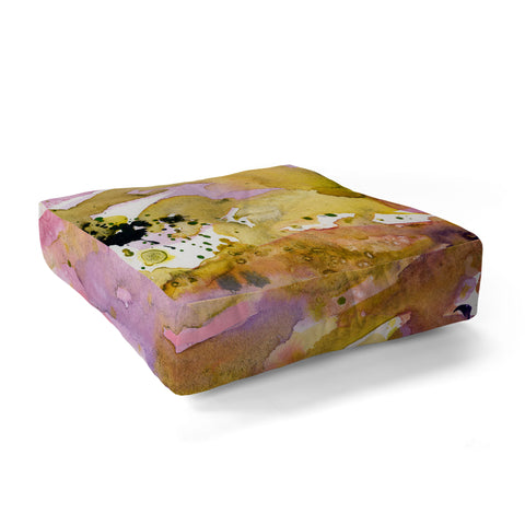 Ginette Fine Art Molten Maze Floor Pillow Square