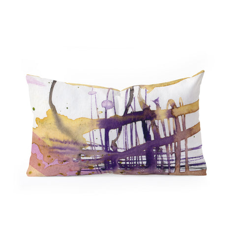 Ginette Fine Art Molten Maze Oblong Throw Pillow
