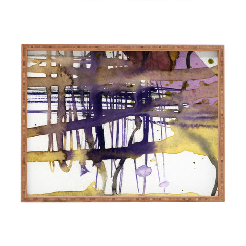 Ginette Fine Art Molten Maze Rectangular Tray